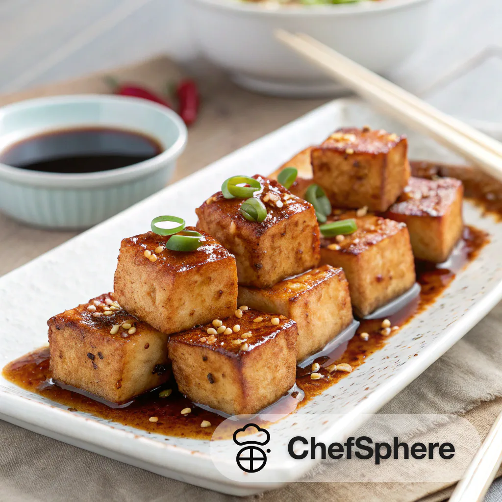 Crispy Tofu in Soy-Maple Glaze