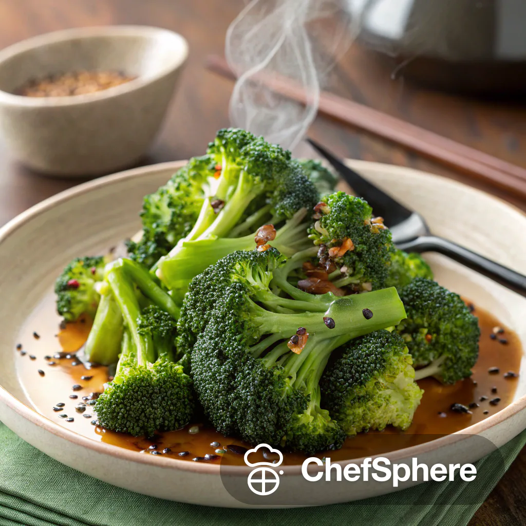 Miso-Sesame Broccoli Steamed Perfection