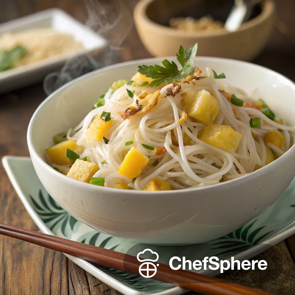 Coconut Pineapple Noodle Bowl