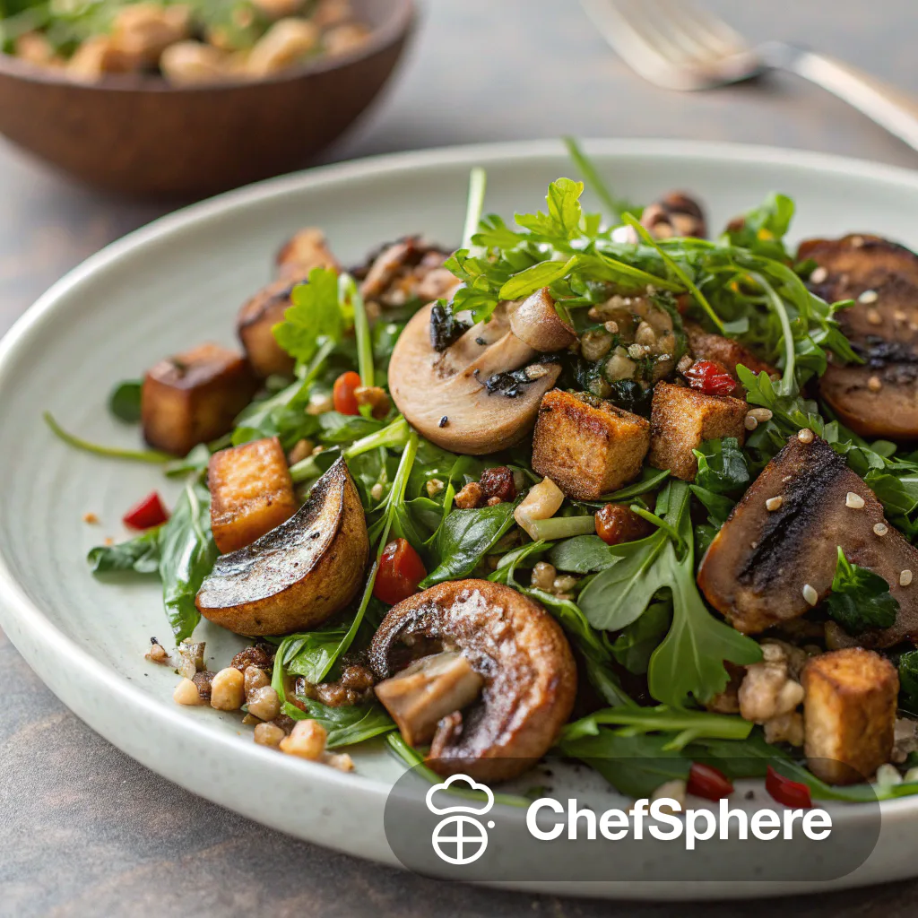 Mushroom Herb Vibrant Earth Salad