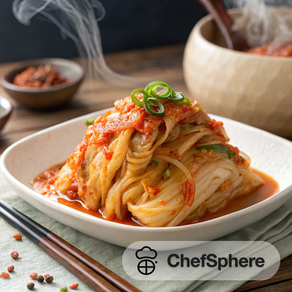 Korean Kimchi: Tangy Fermented Cabbage Dish
