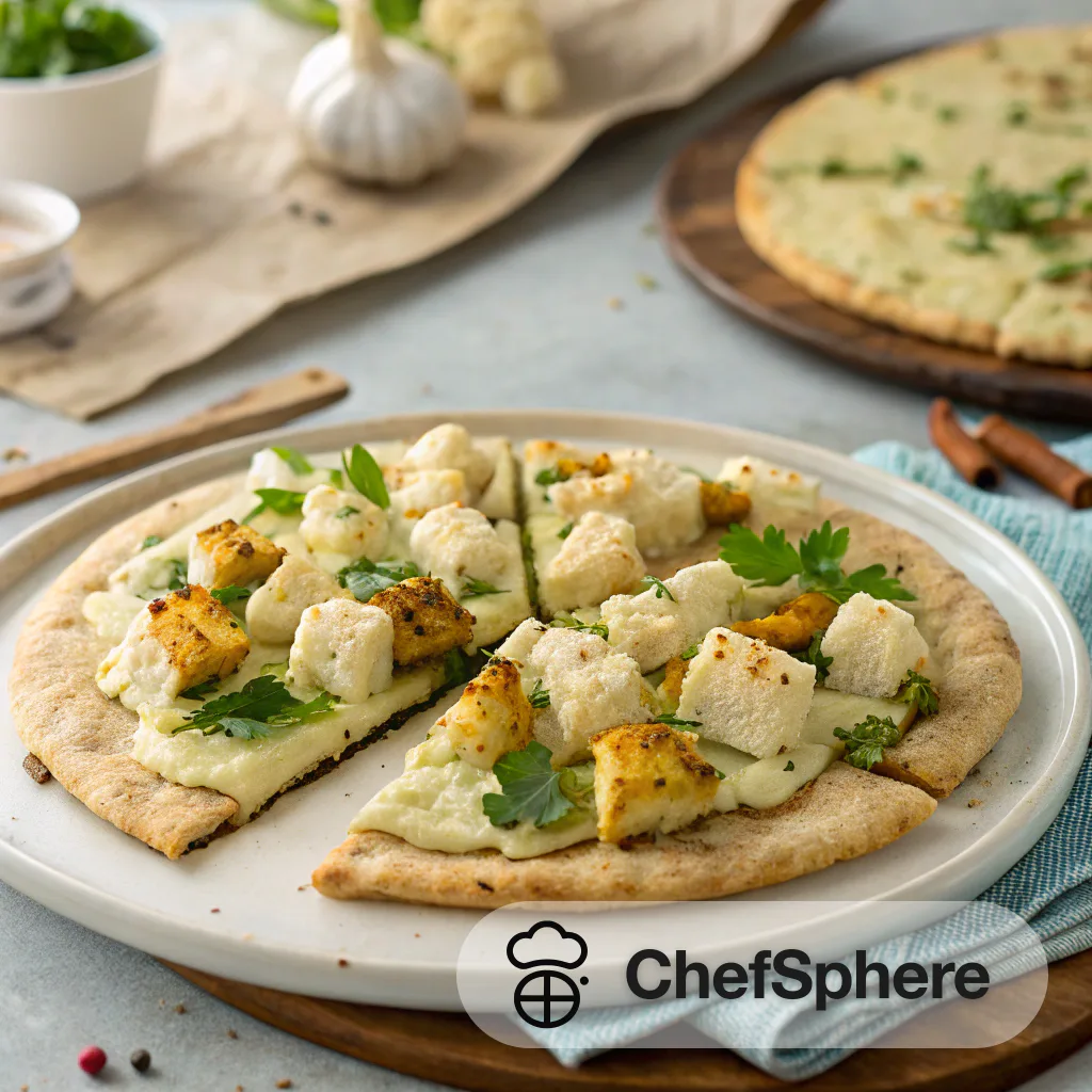 Cauliflower Tofu Flatbread: Quick Meal Fix
