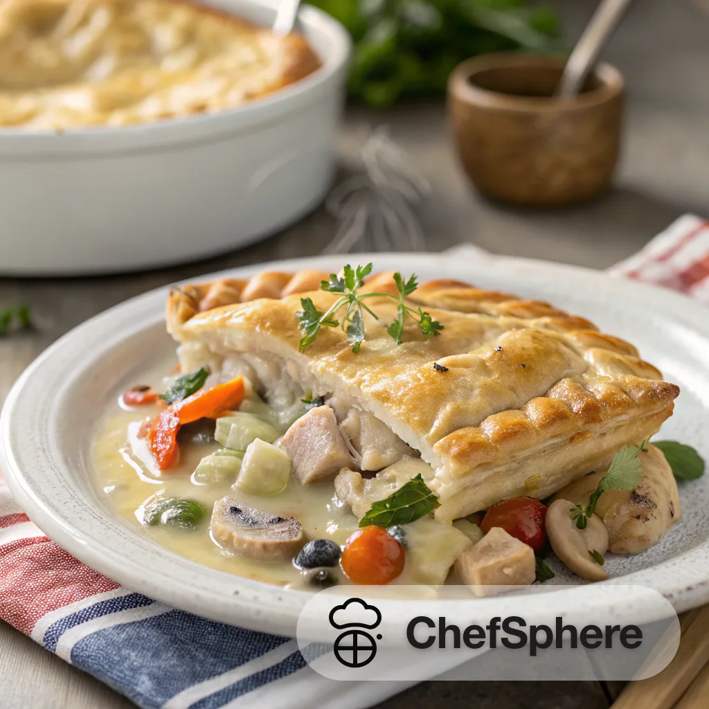 Creamy Chicken and Vegetable Pastry Bake