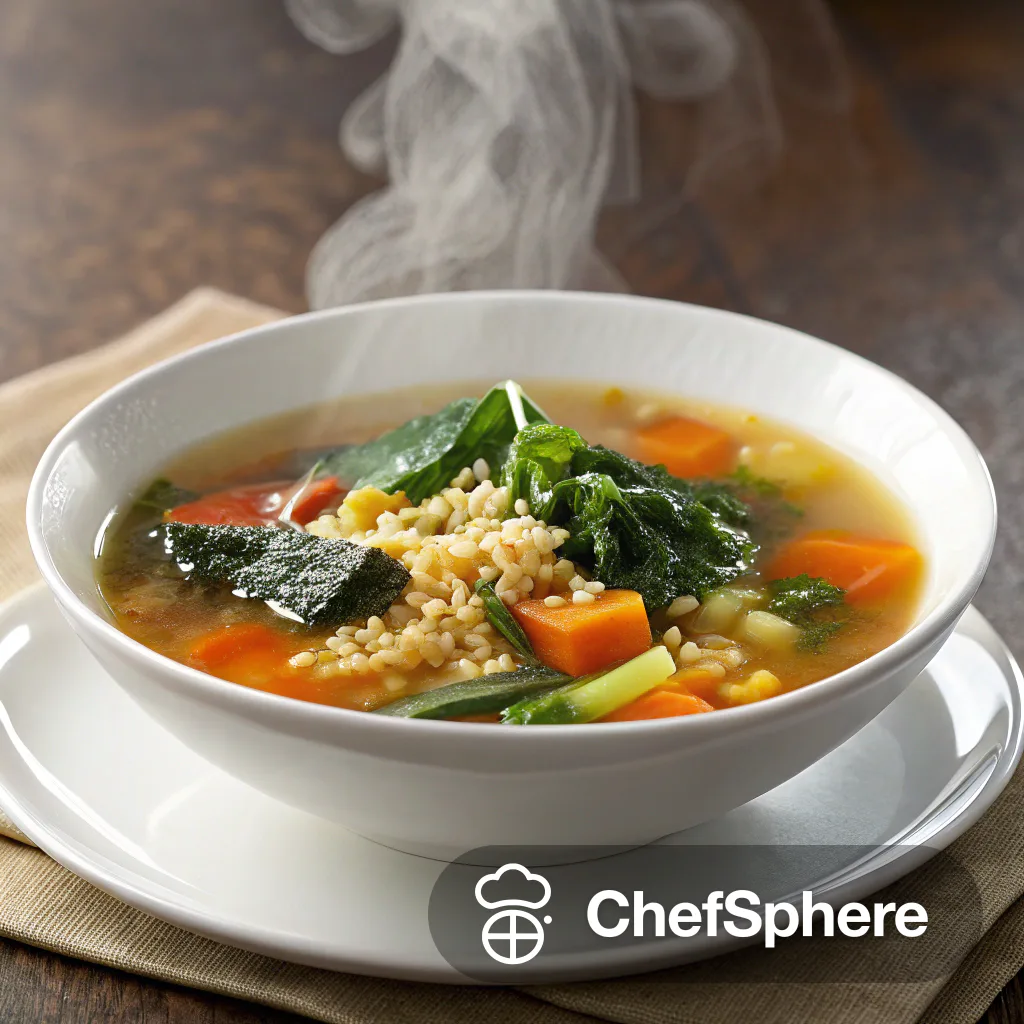 Miso Veggie Soup with Heartiness