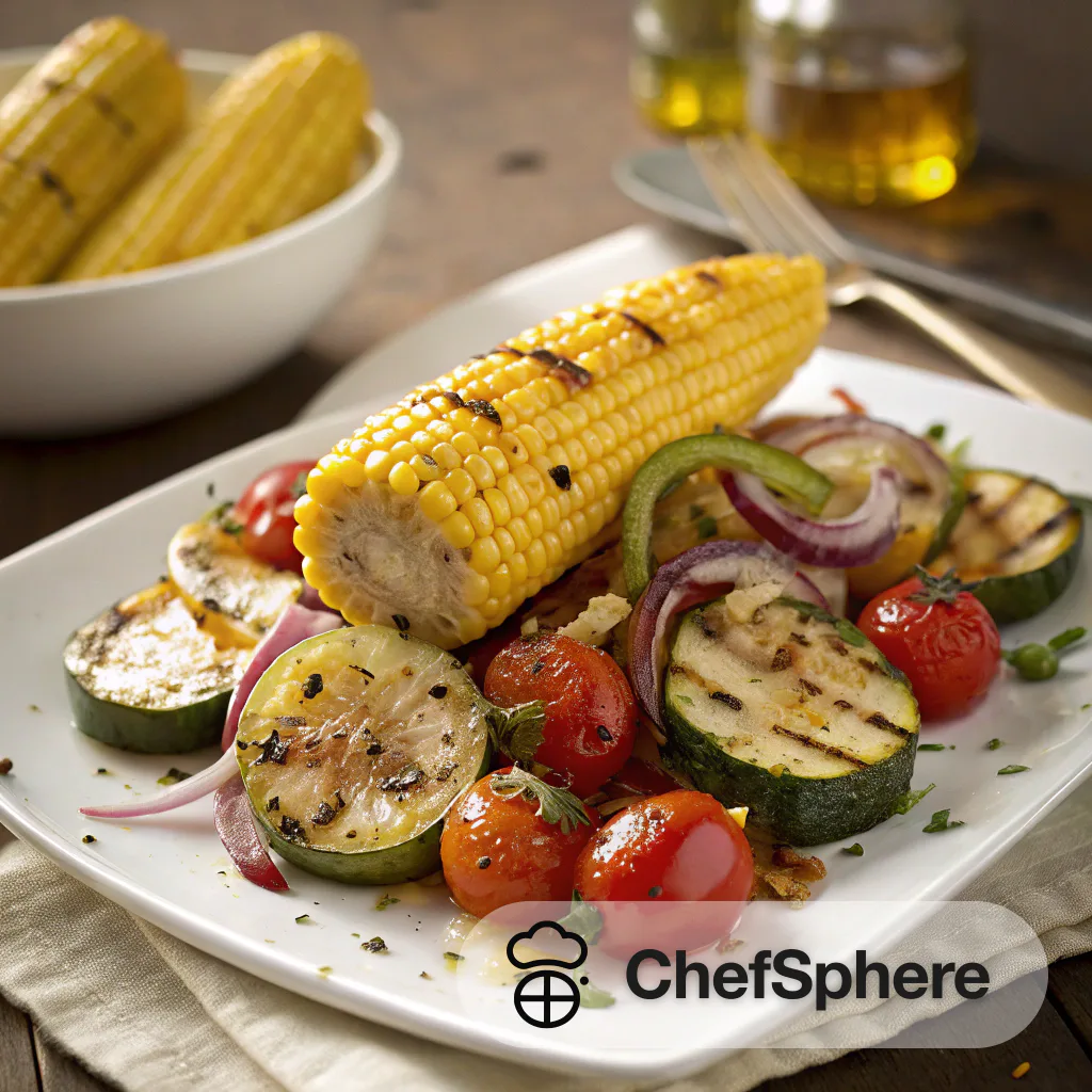 Grilled Corn and Veggie Medley