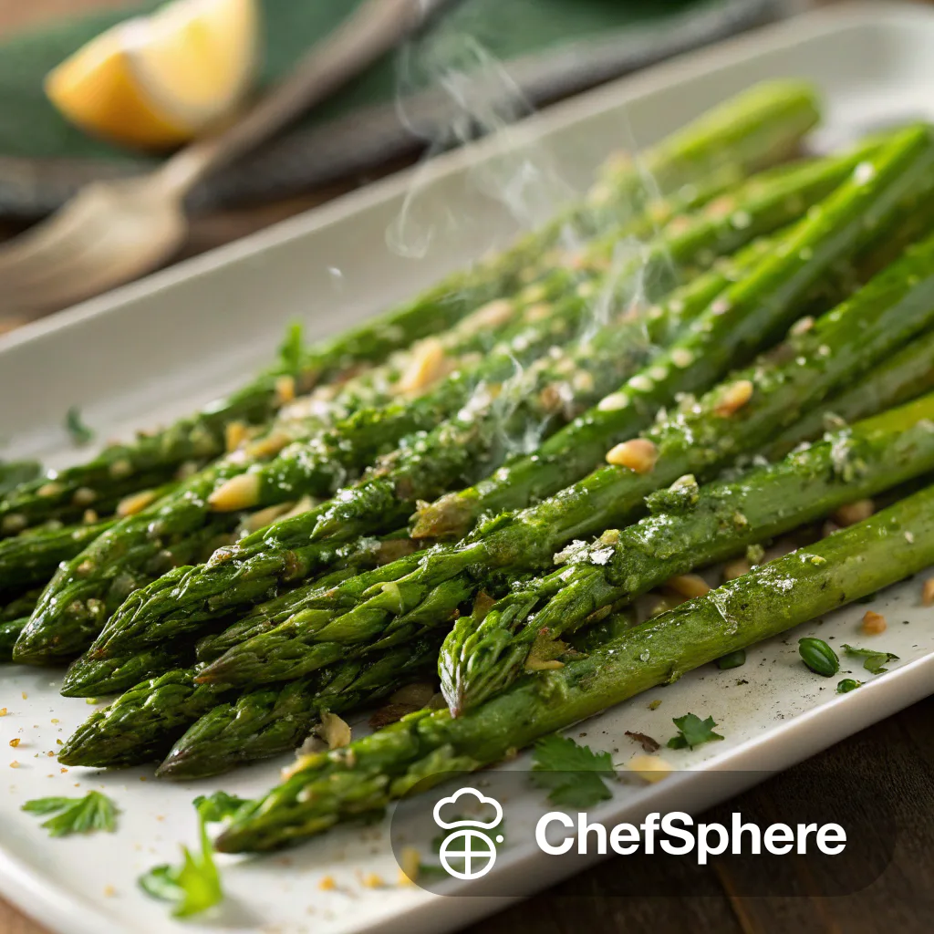 Roasted Garlic Asparagus Spears