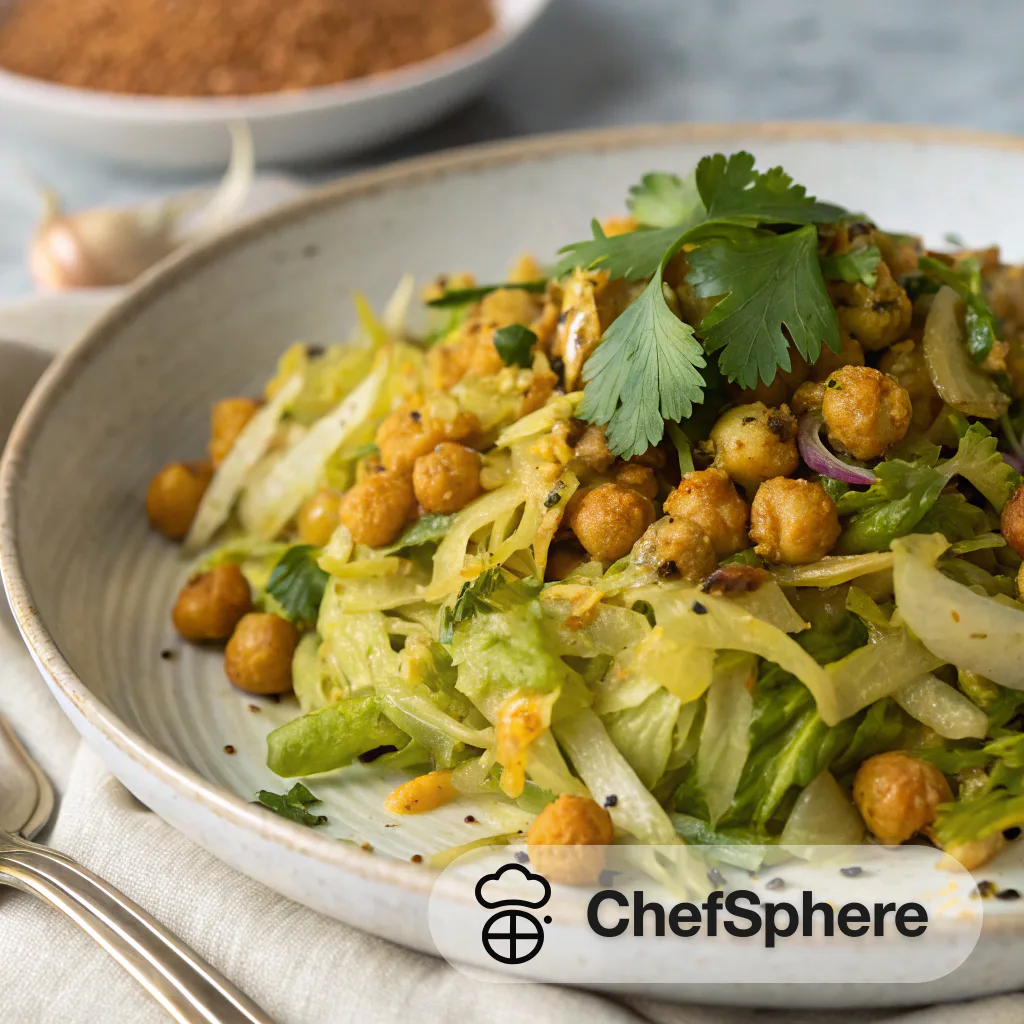 Coconut Turmeric Chickpea Cabbage Sauté