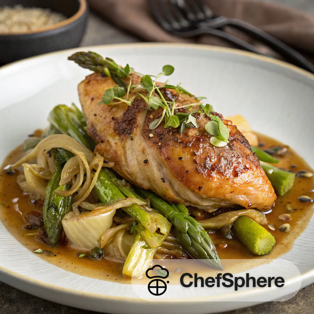 Spring Chicken with Caramelized Leeks Recipe
