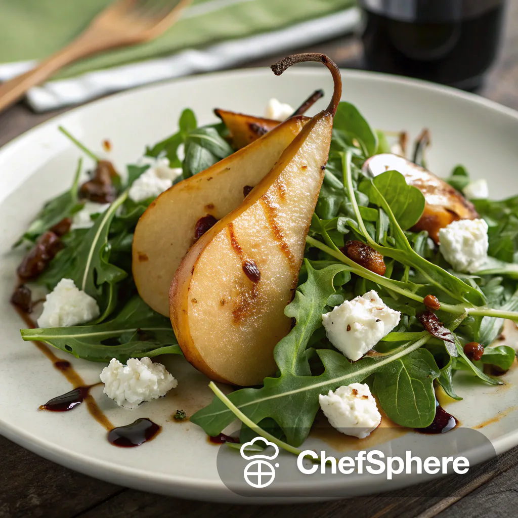 Pear, Goat Cheese Arugula Salad Recipe