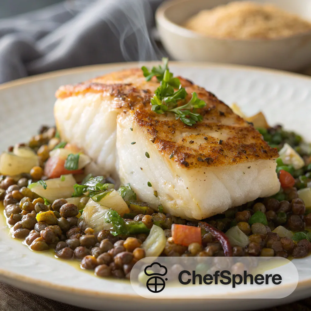 Cod and Lentil Sauté: A Nourishing