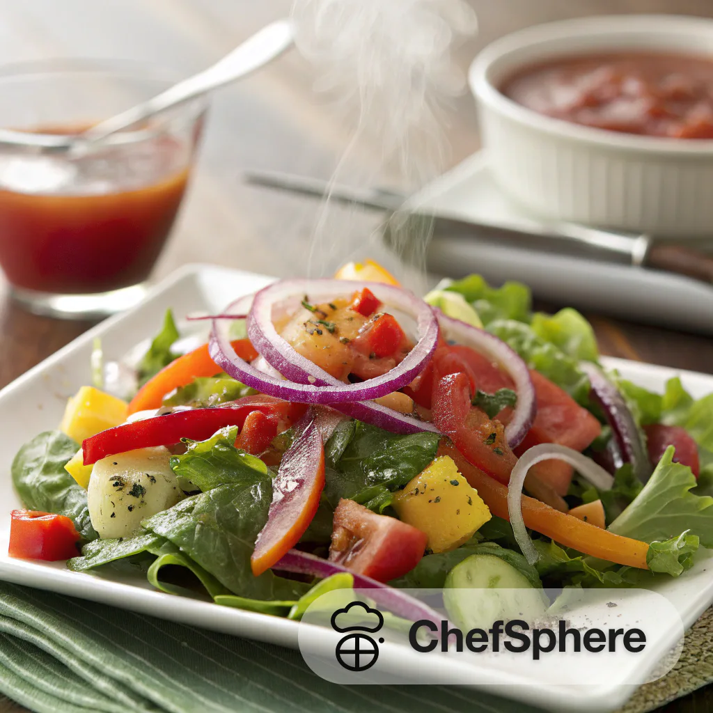 Tangy Vinaigrette Veggie Refreshing Salad