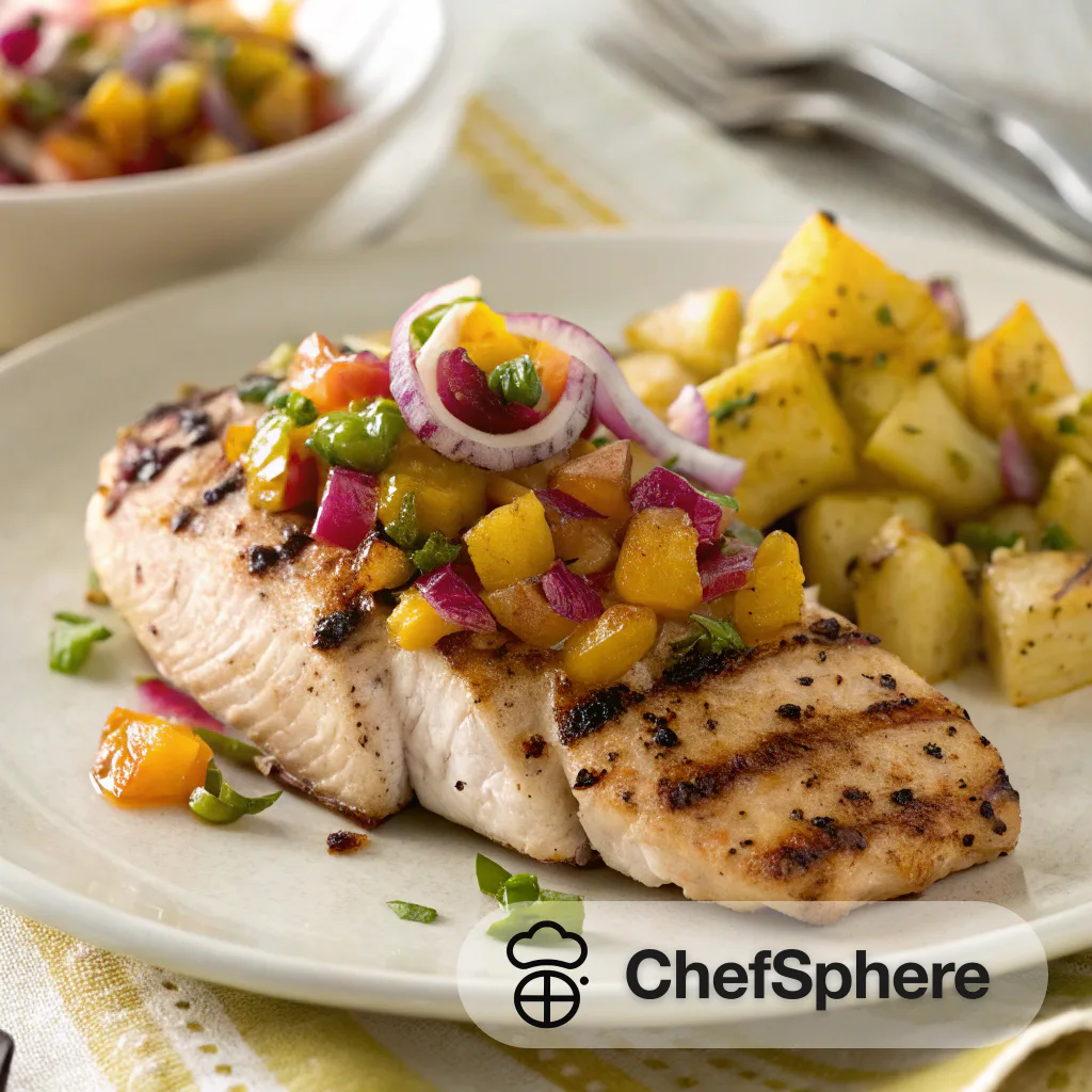 Tropical Fruit Salsa Grilled Chicken