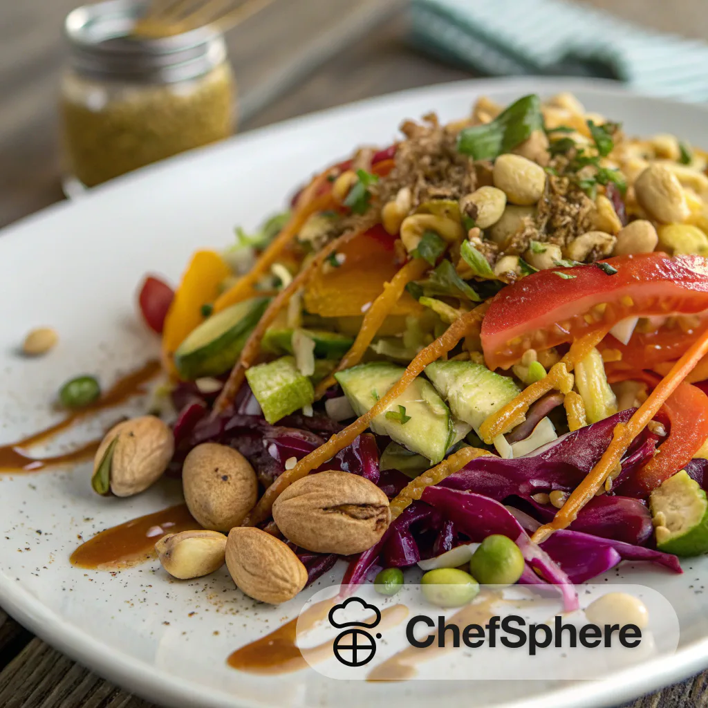 Spicy Nutty Rainbow Salad