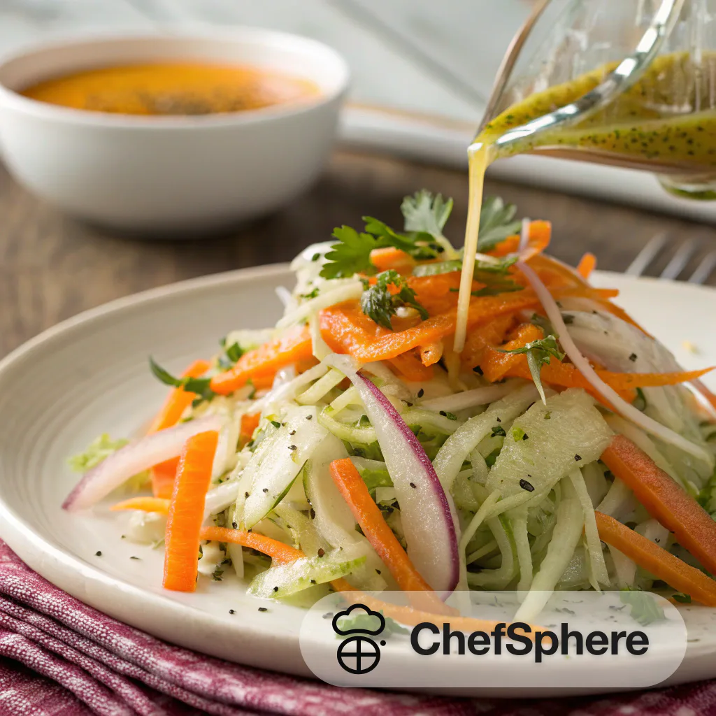 Zesty Grated Vegetable Salad Dressing