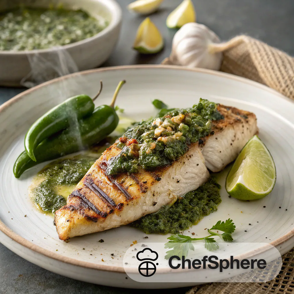 Herb-Almond Chimichurri Grilled Fish Recipe
