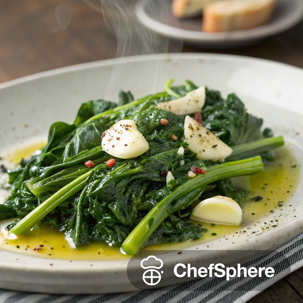 Savory Garlicky Greens with a Twist
