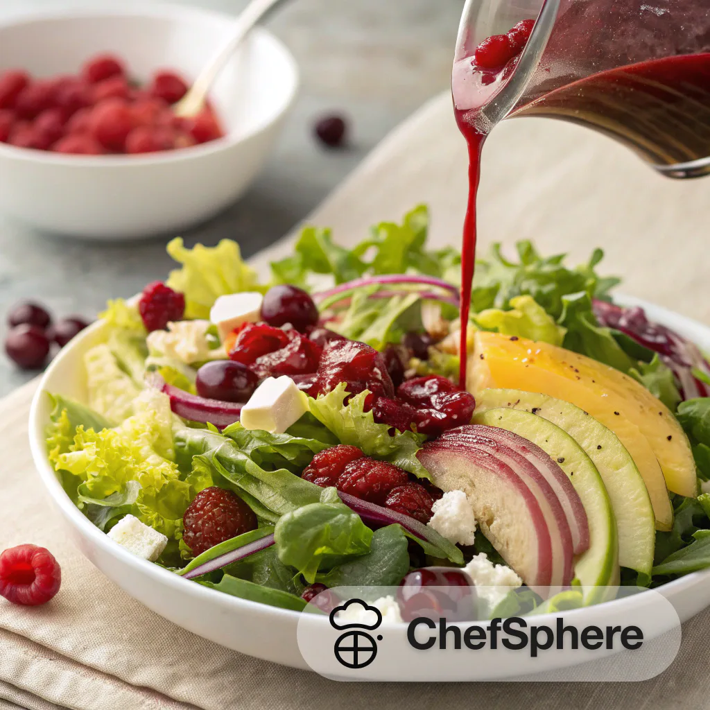 Cranberry Dressing Rainbow Salad