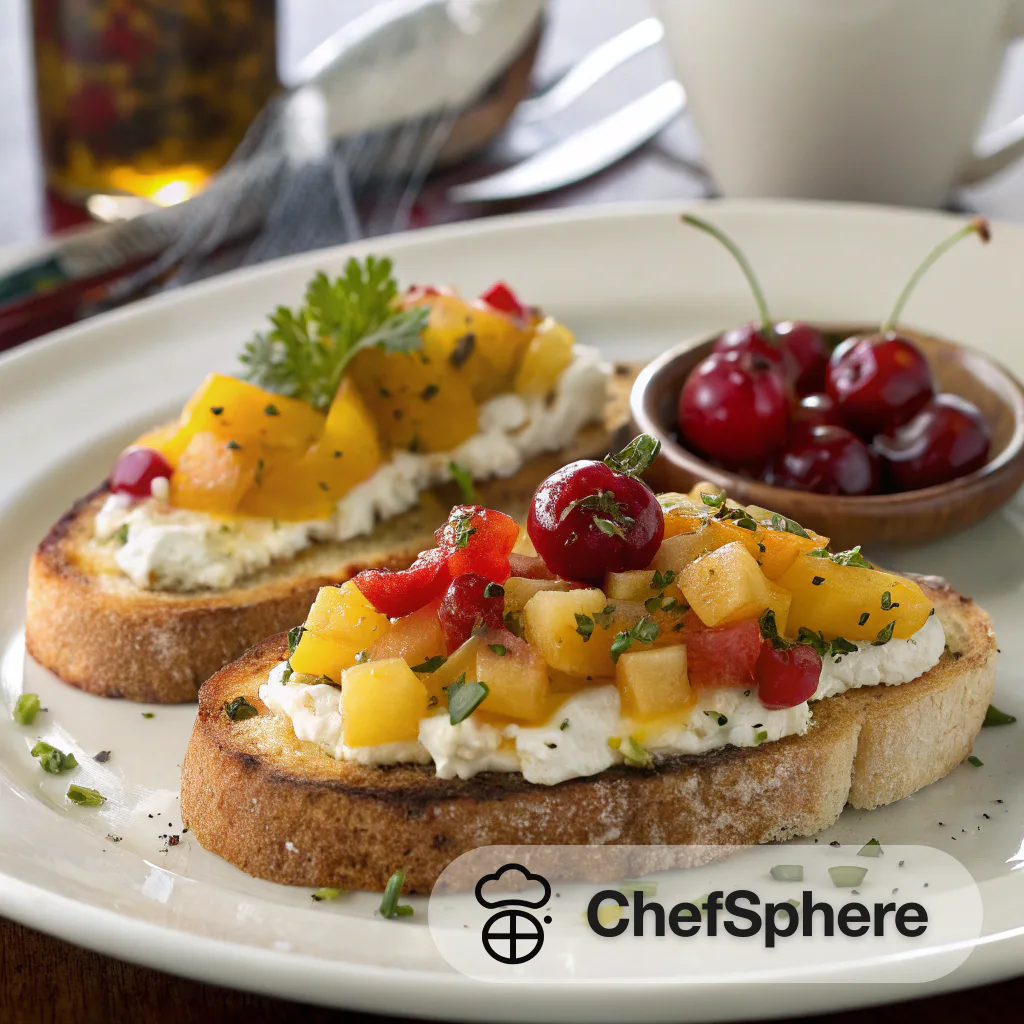 Cheese Fruit Salsa Toasted Bread Recipe