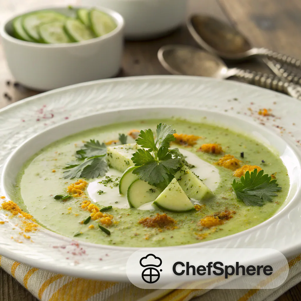 Curried Chilled Cucumber Soup Recipe
