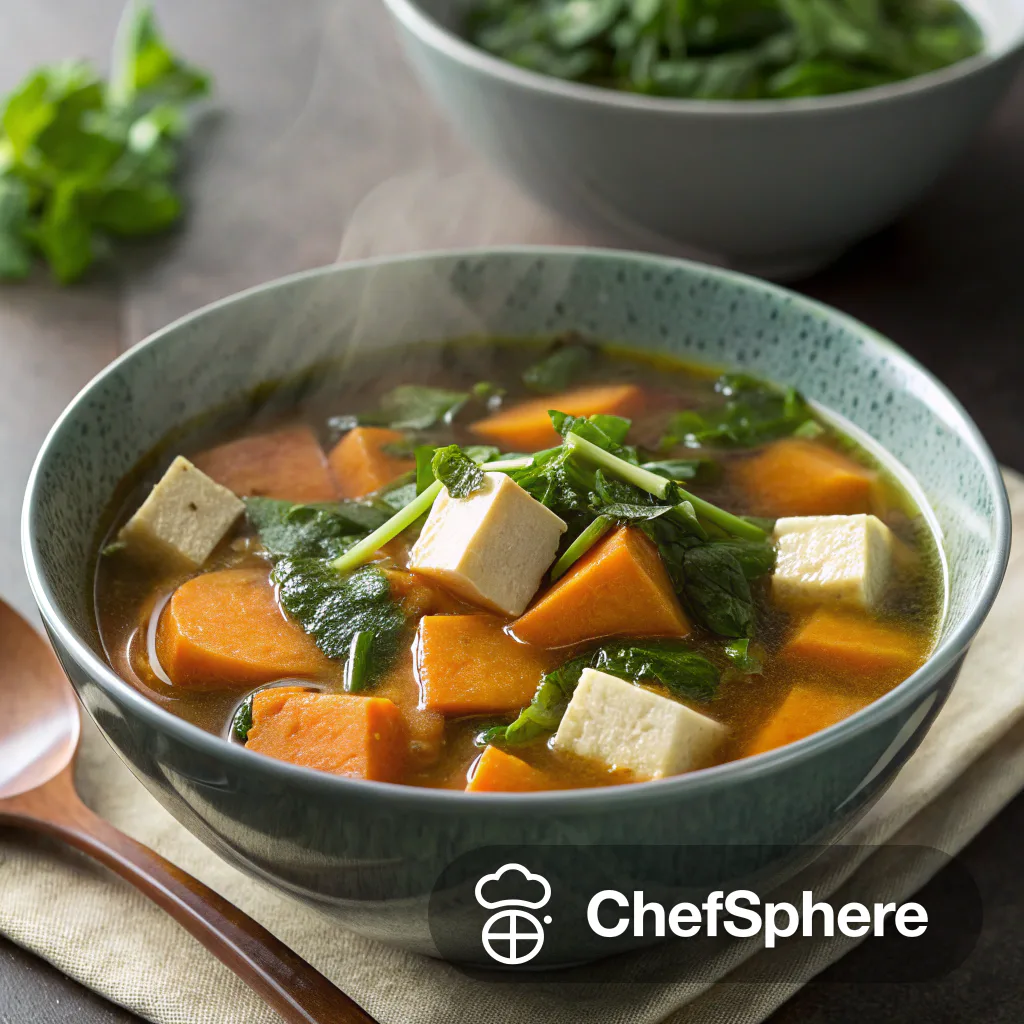 Miso Sweet Potato Watercress Soup