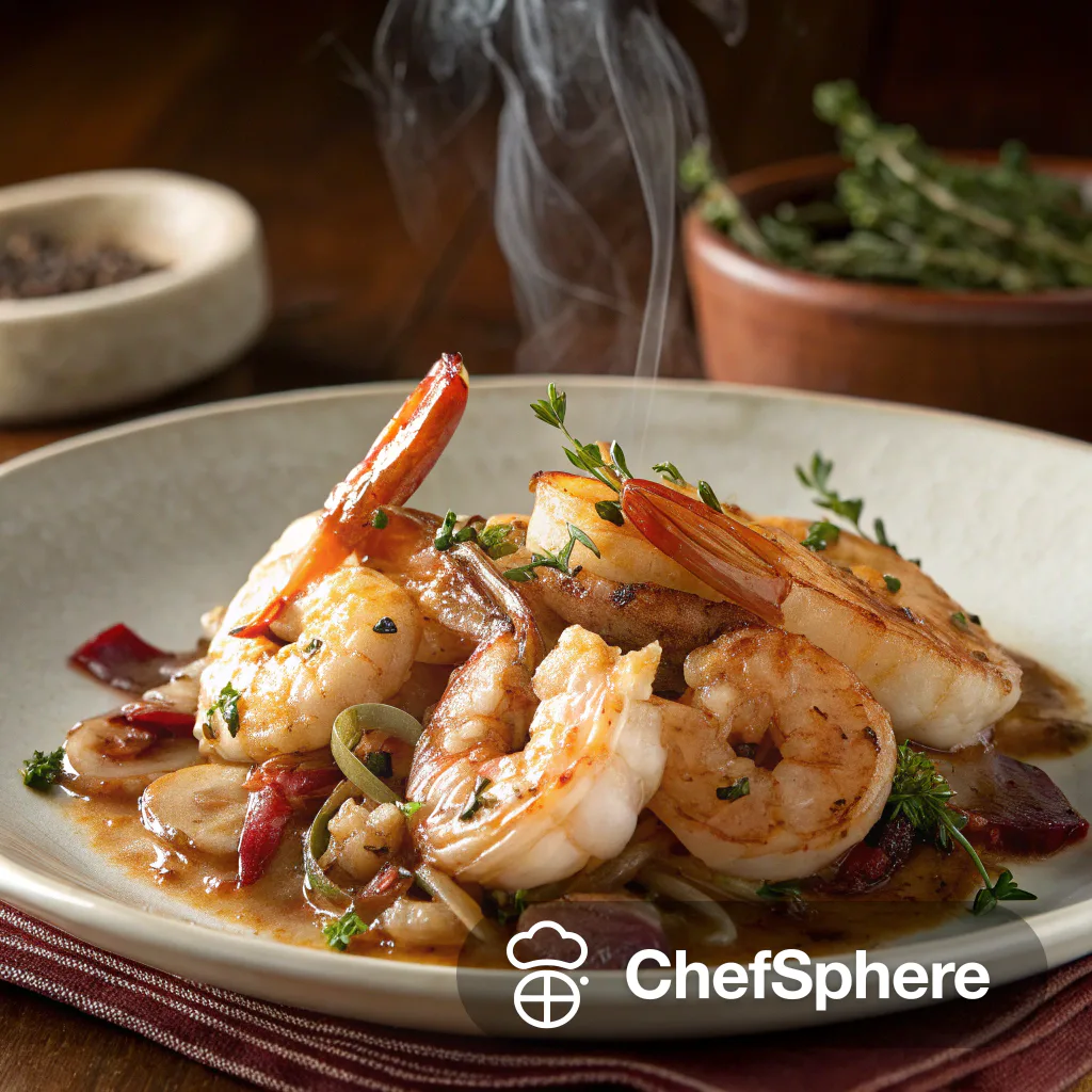 Shrimp with Shallots, Chiles, and Thyme