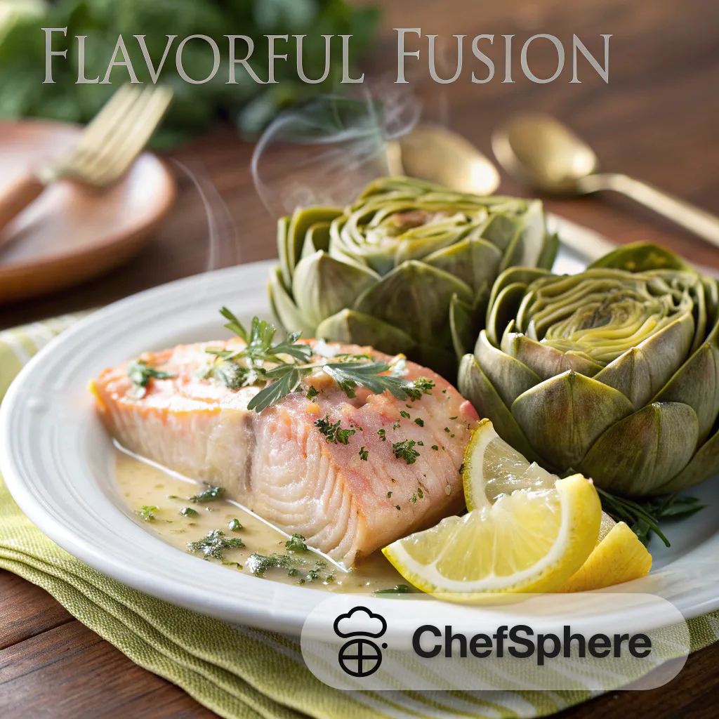 Artichoke Poached Salmon: Flavorful Fusion
