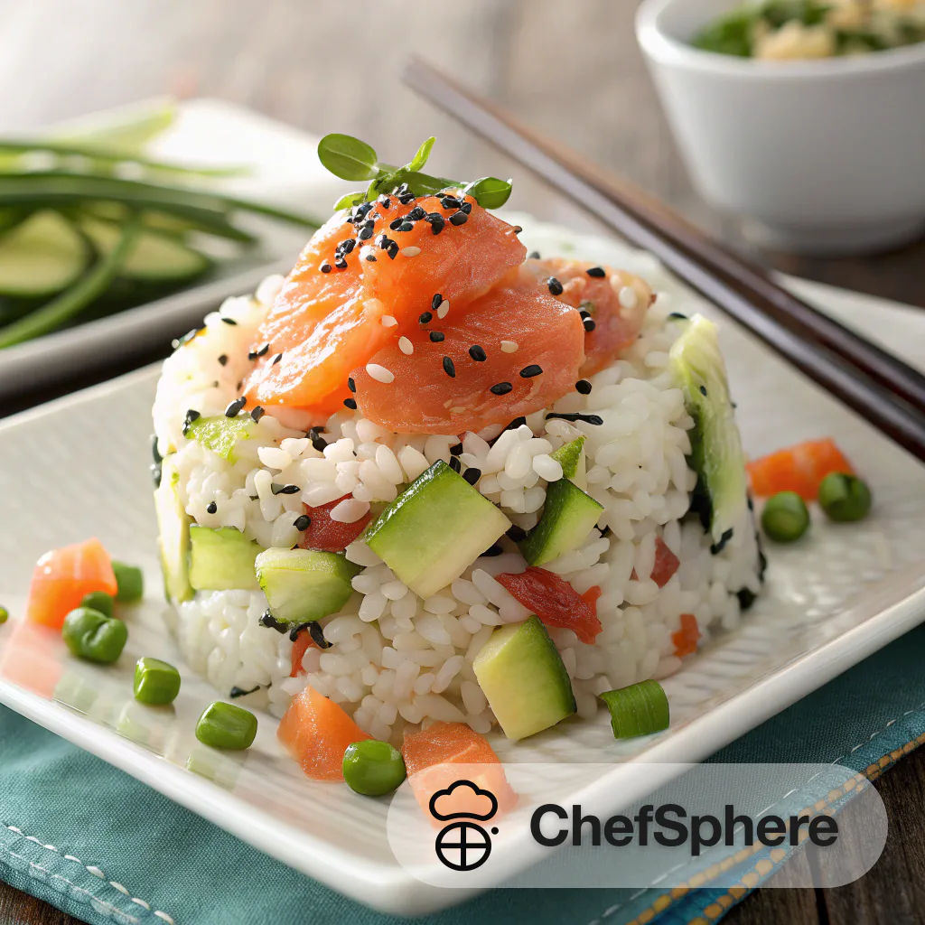 Sushi Rice Salad with Japanese Twist