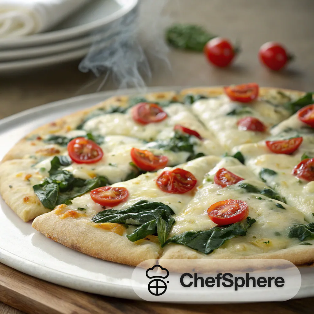 Artichoke-Spinach Flatbread Cheese Crust Pizza