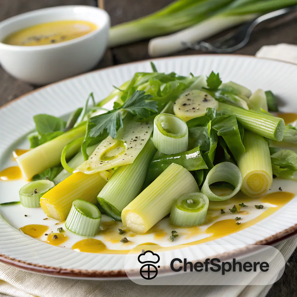 Tangy Leek Vinaigrette Salad