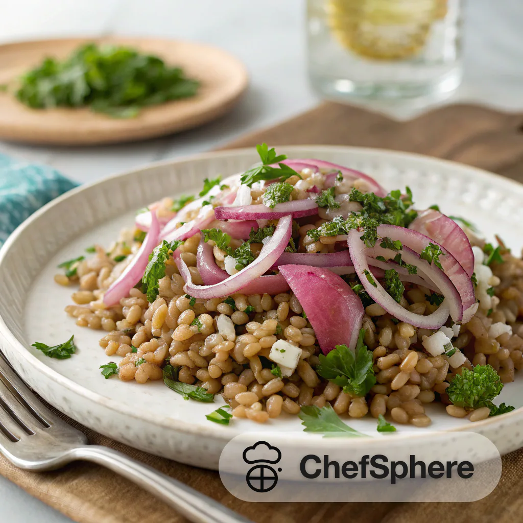 Herb-Infused Farro Salad with Shallots