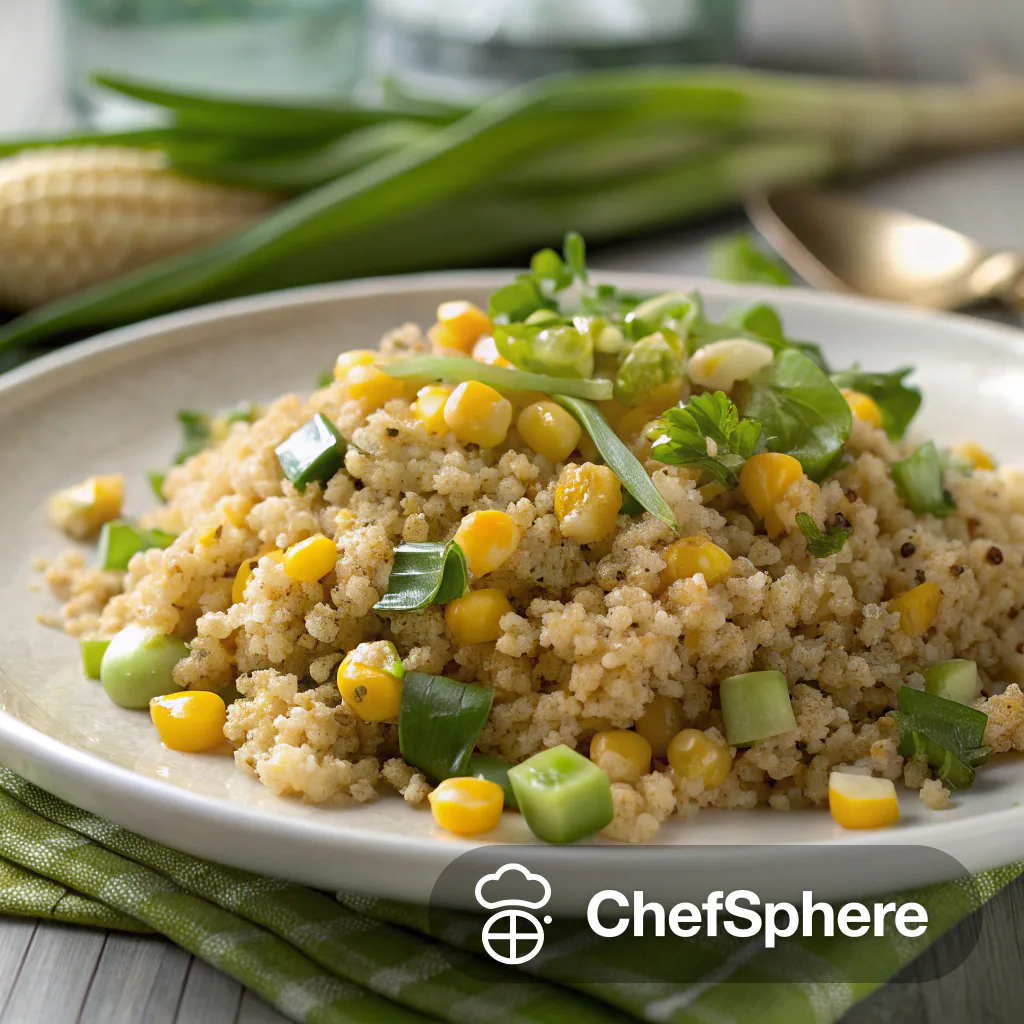 Zesty Corn and Scallion Quinoa Salad