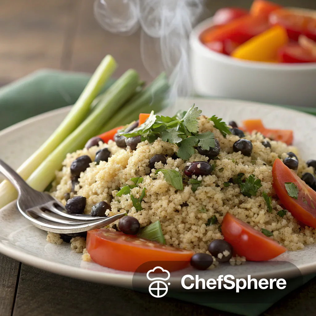 Herb Couscous with Protein-Rich Black Beans