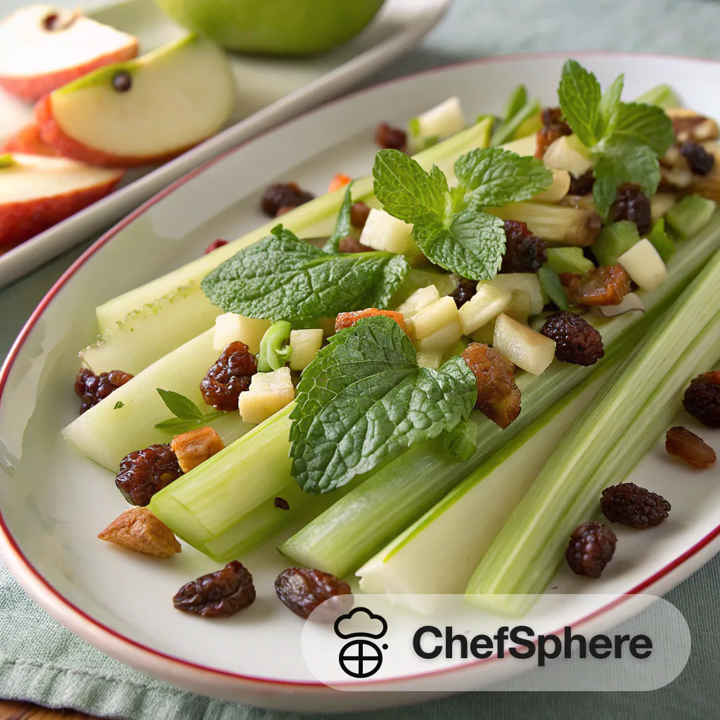 Nutty Celery Salad with Raisins