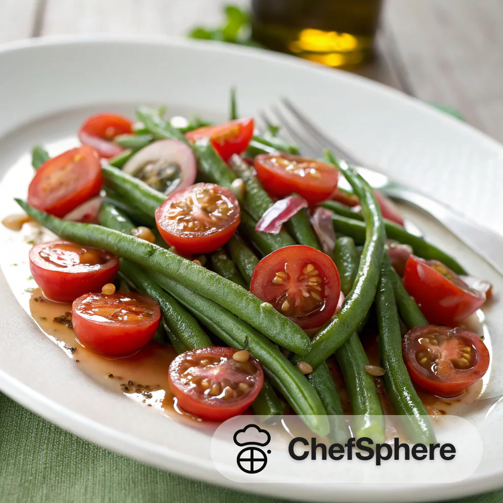 Green Bean Tomato Salad with Vinaigrette