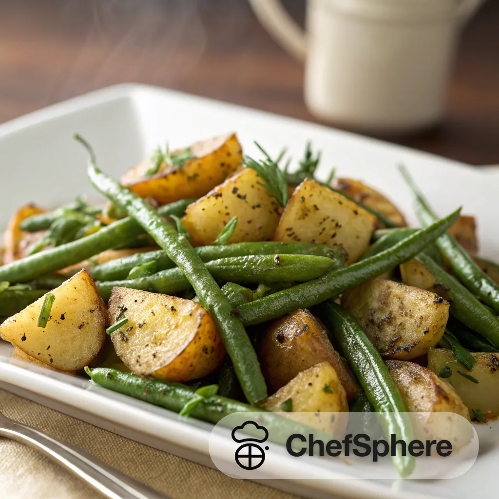 Herbed Potato and Green Bean Saute