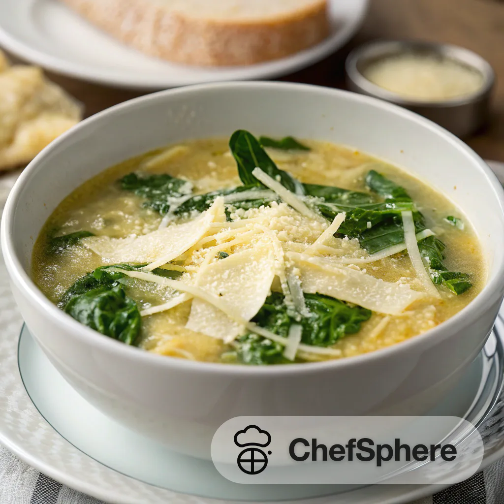 Italian Egg Drop Soup with Parmesan