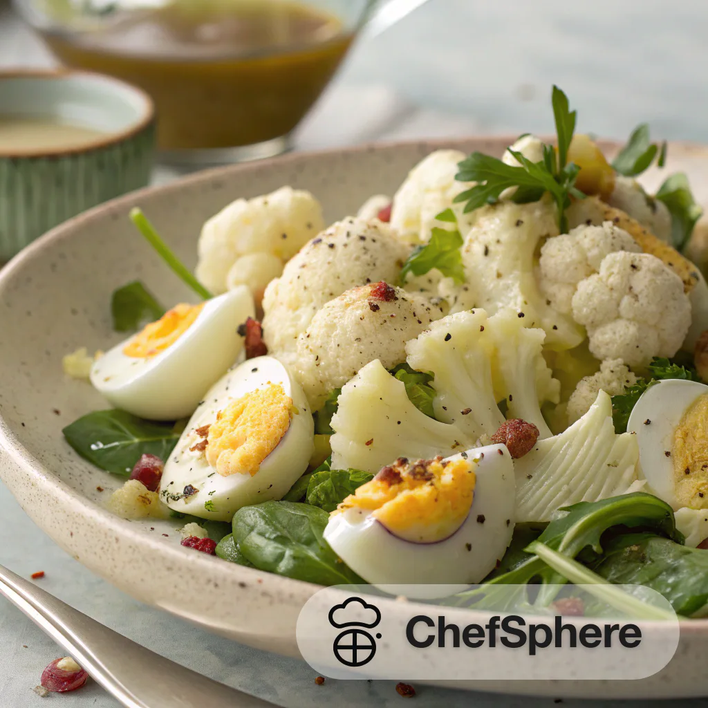 Egg-Cauliflower Salad with Zesty Dressing