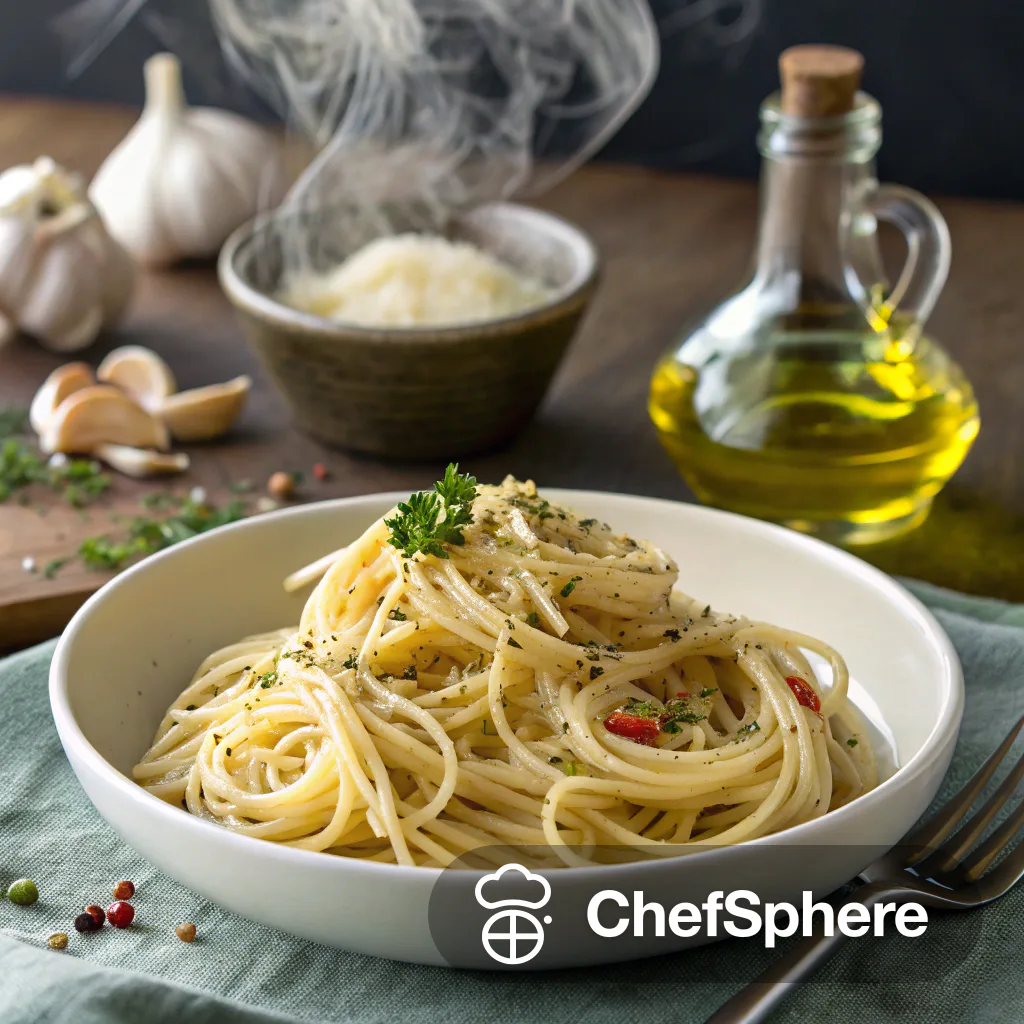 Garlic Infused Spaghettini Strands Recipe