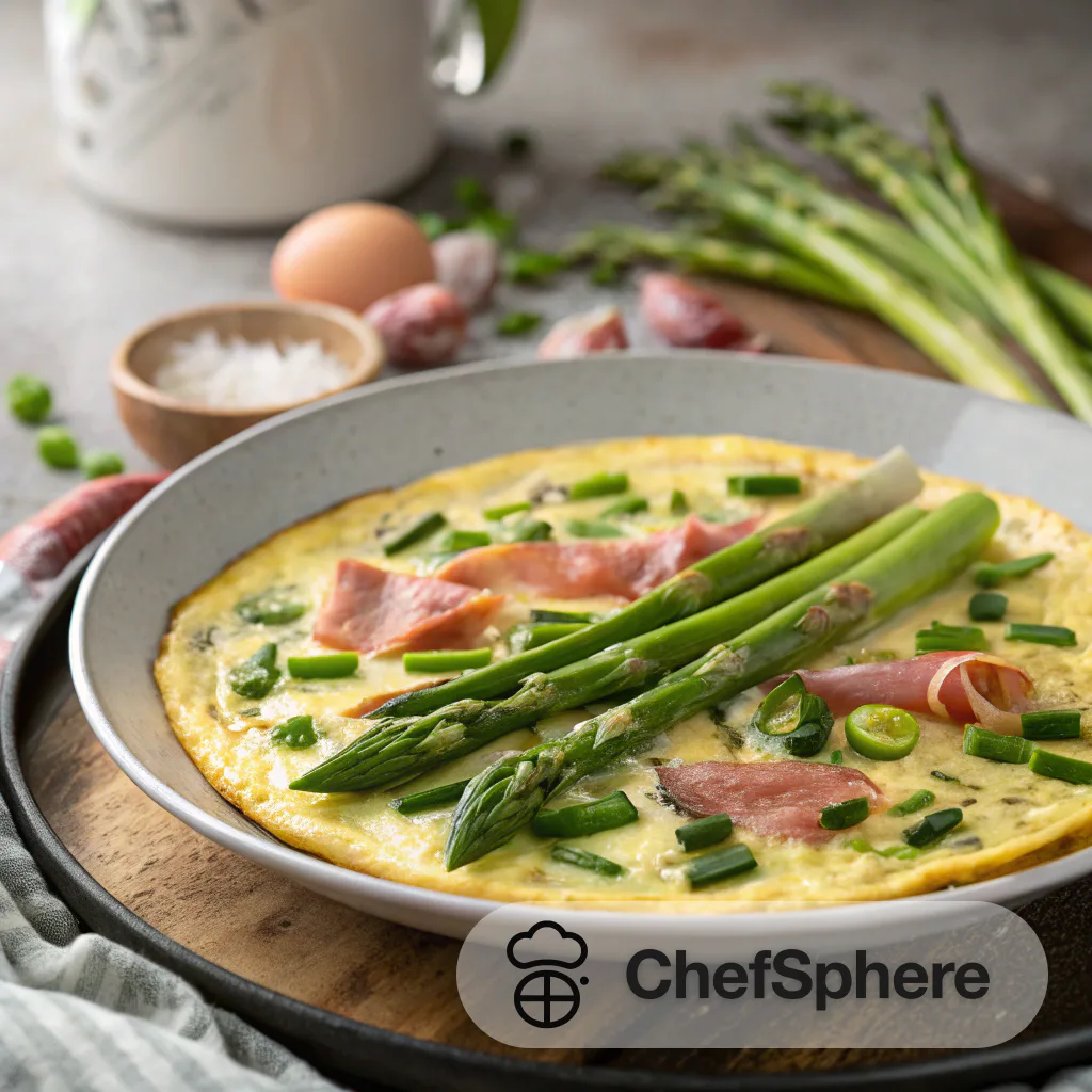 Asparagus and Green Onion Baked Omelette