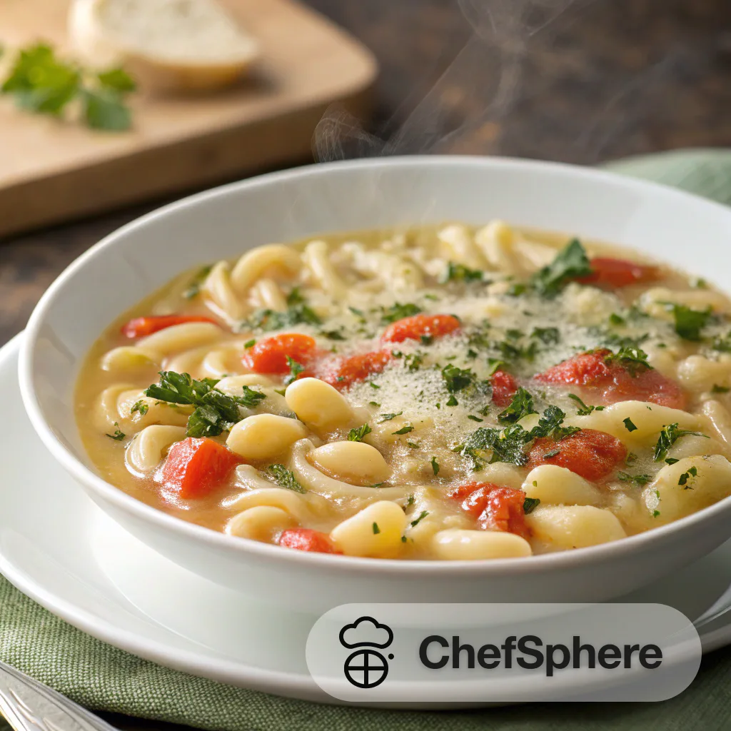 Creamy Pasta White Bean Soup Recipe