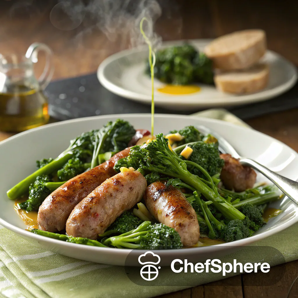 Italian Sausage with Broccoli Rabe Medley