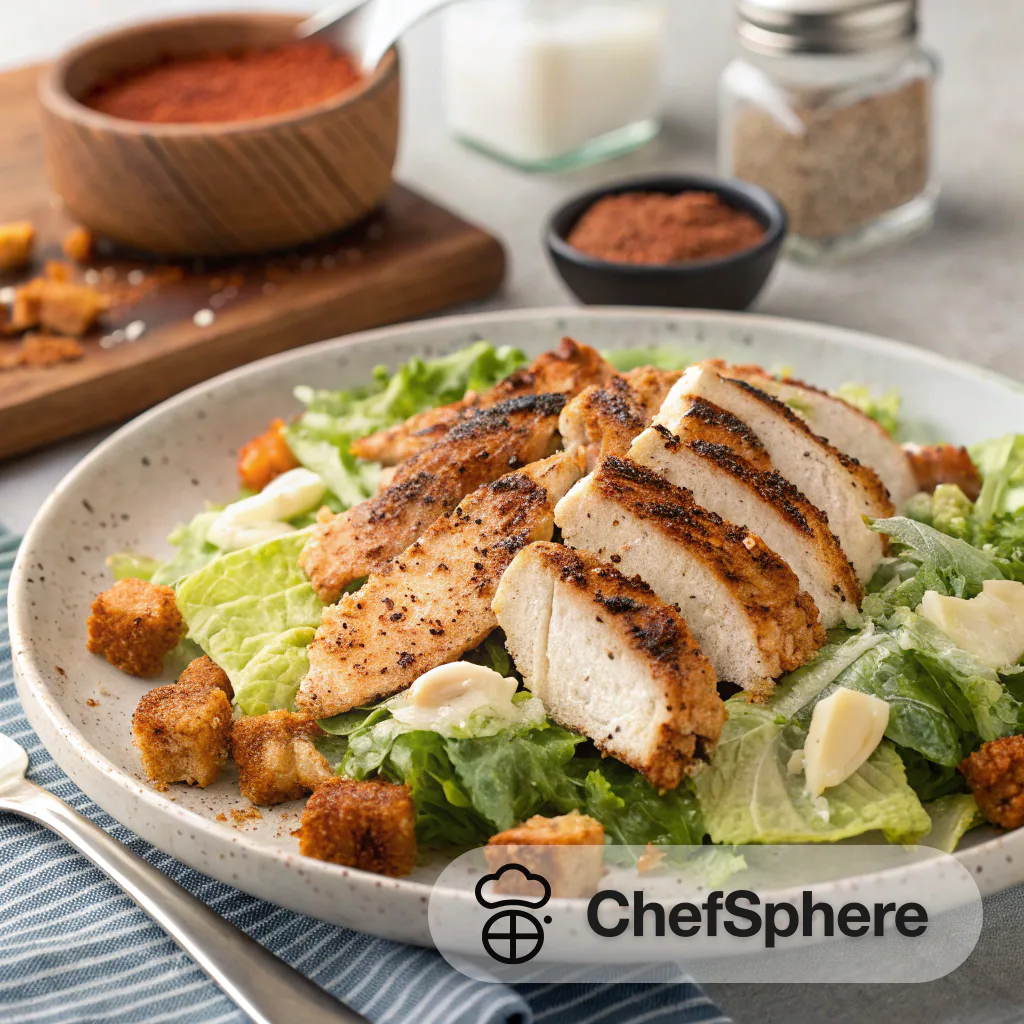 Tex-Mex Grilled Chicken Caesar Salad