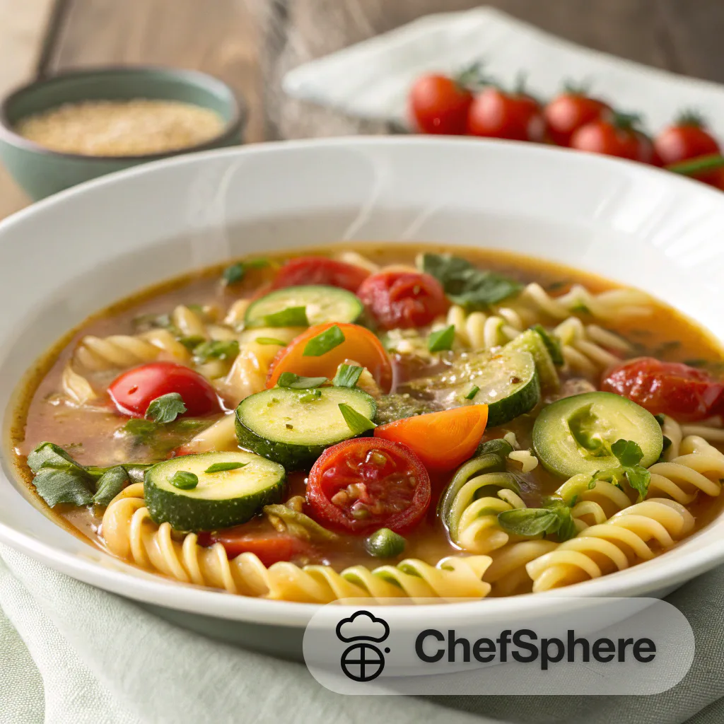 Summer Veggie Pasta Soup