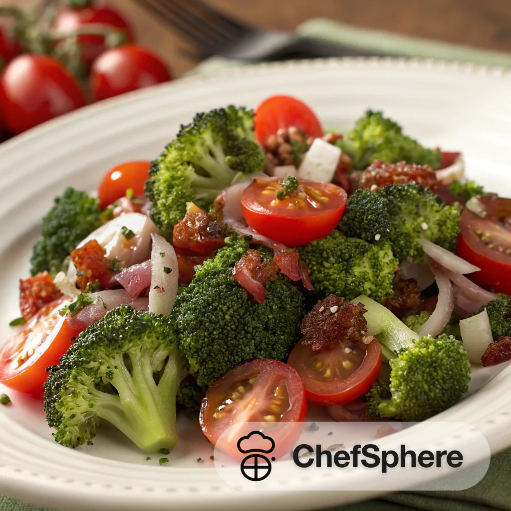 Broccoli Tomato Salad with Tangy Vinaigrette