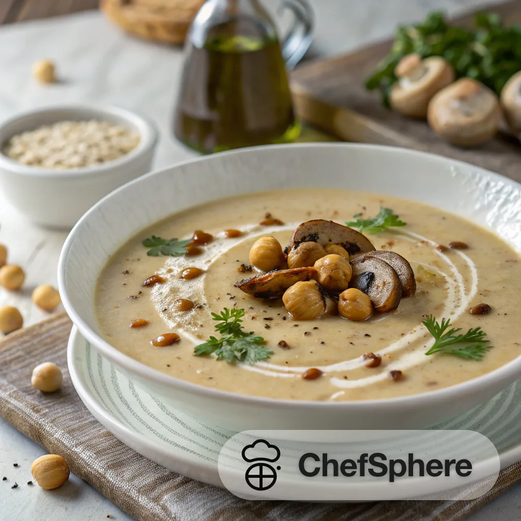 Tahini Chickpea Cream Soup