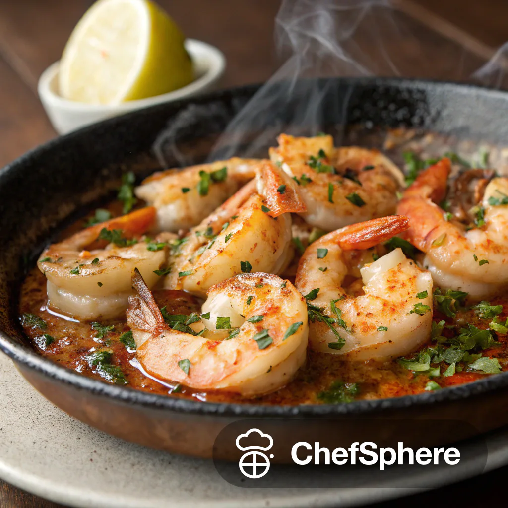 Sizzling Spanish Shrimp with Aromatic Herbs