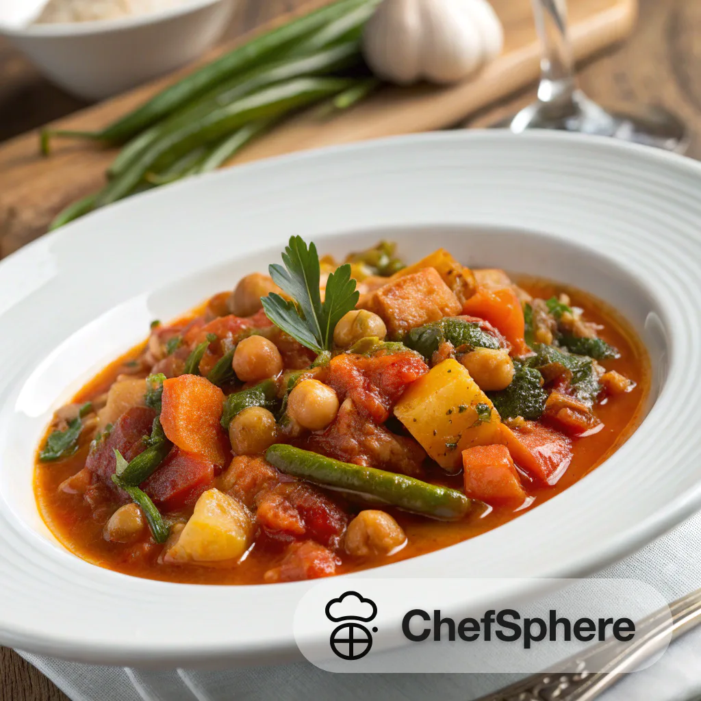 Spanish-Inspired Vegetable Stew Simmered Hearty