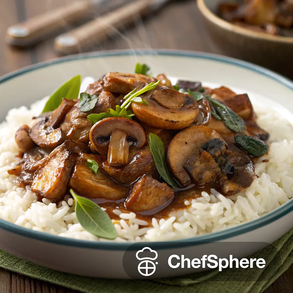 Soy Mushroom Tangy Simmer Recipe