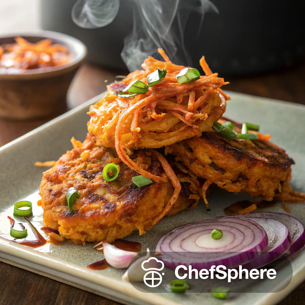 Filipino Sweet Potato Carrot Fritters