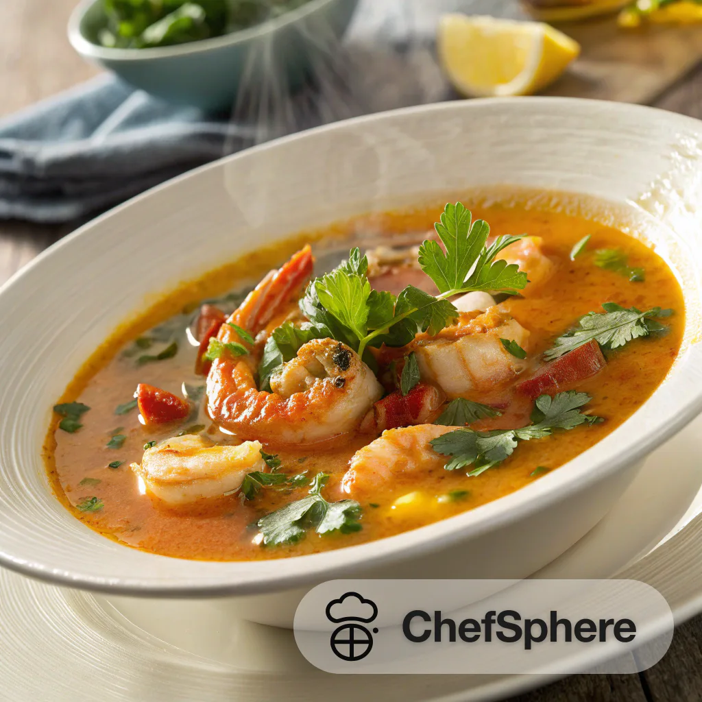 Zesty Seafood Broth with a Punch